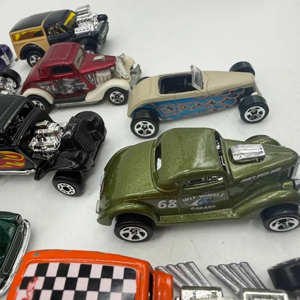 Hot Wheels Matchbox Ertl Diecast Hot Rod Street Rod Toy Car Lot of 20 Mixed Used